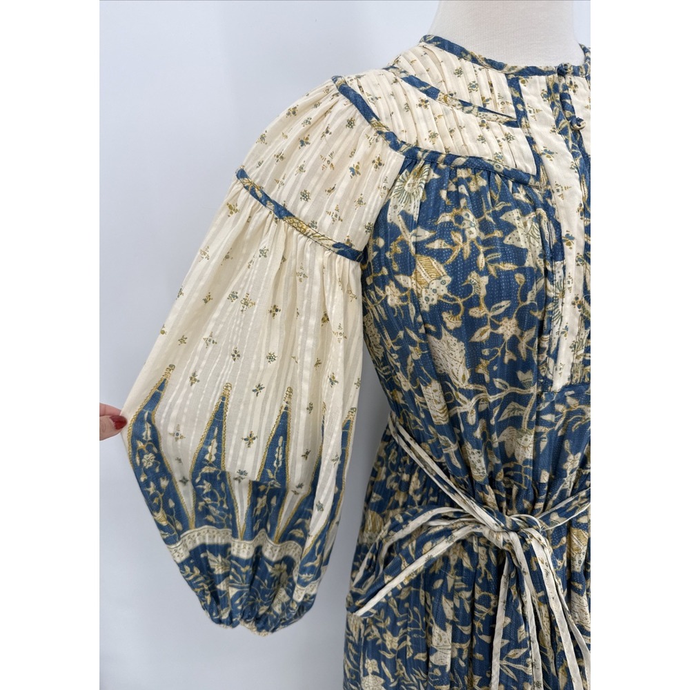 Ulla Johnson Womens 2022 Pre-Fall Floral Cotton Blend Maxi Dress Size 2 Boho - Picture 2 of 12